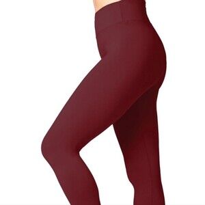 New Satina women's leggings full length plus size - mauve with pockets
